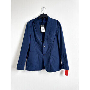 Z ZEGNA Men’s Slim Fit Sport Tech Packable Blazer Jacket Size 48R $895 Teal blue